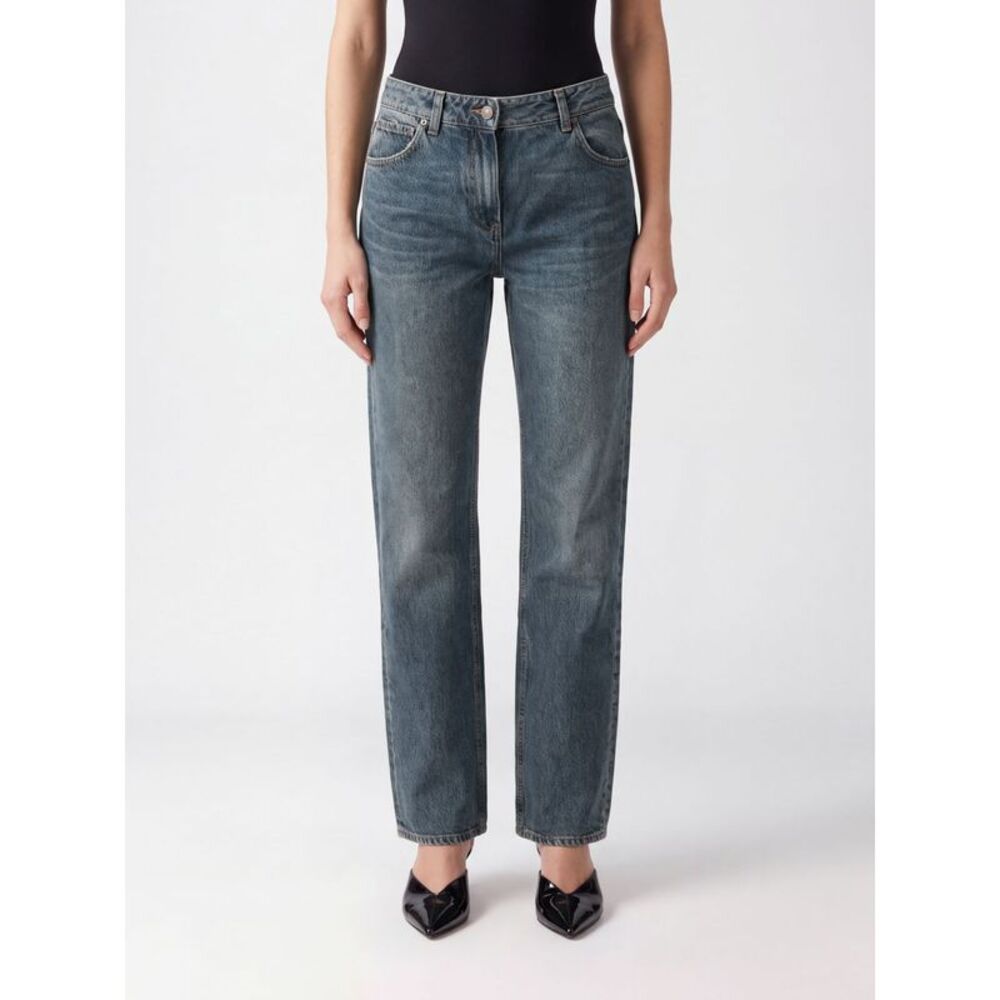 Magda Butrym Women Magda Butrym Mid-Rise Straight-Leg Cotton Denim Jeans